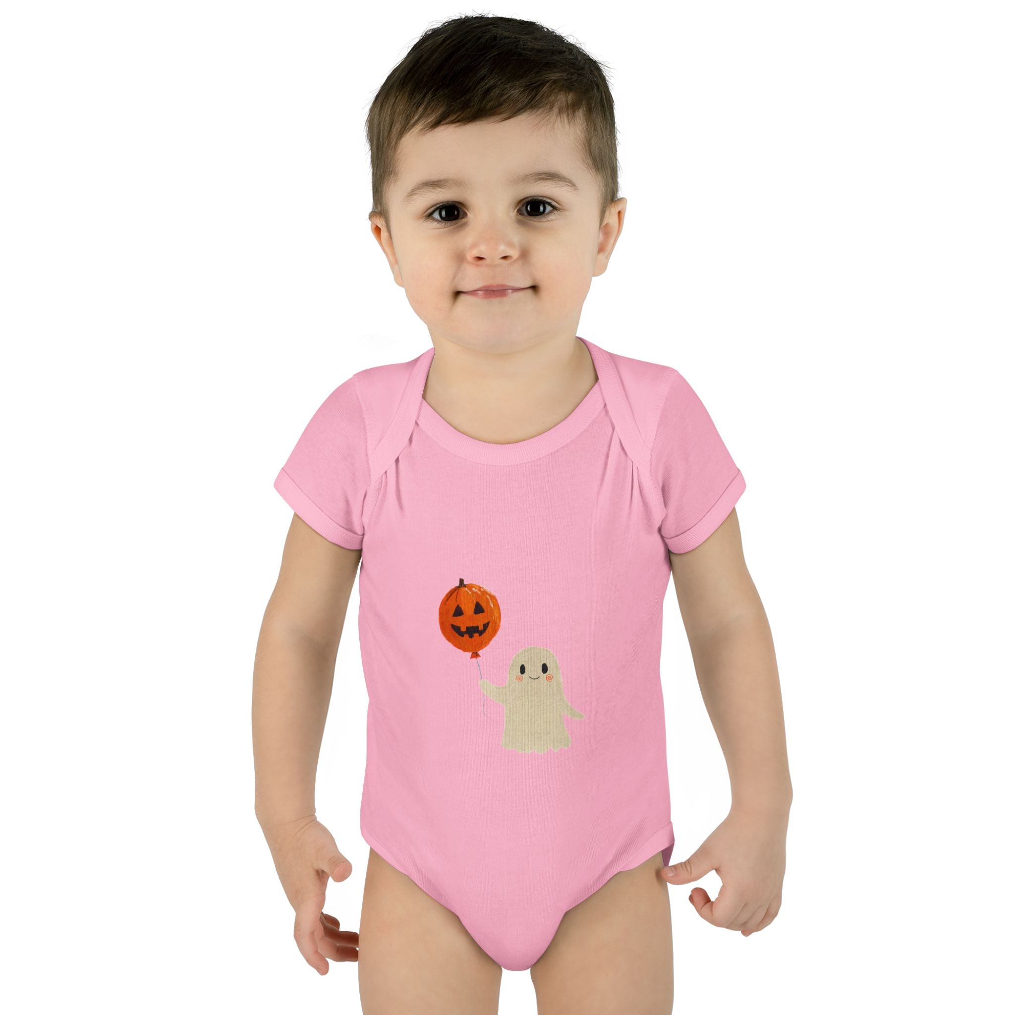 Halloween Baby Bodysuit | Cute Pumpkin Ghost Infant Outfit