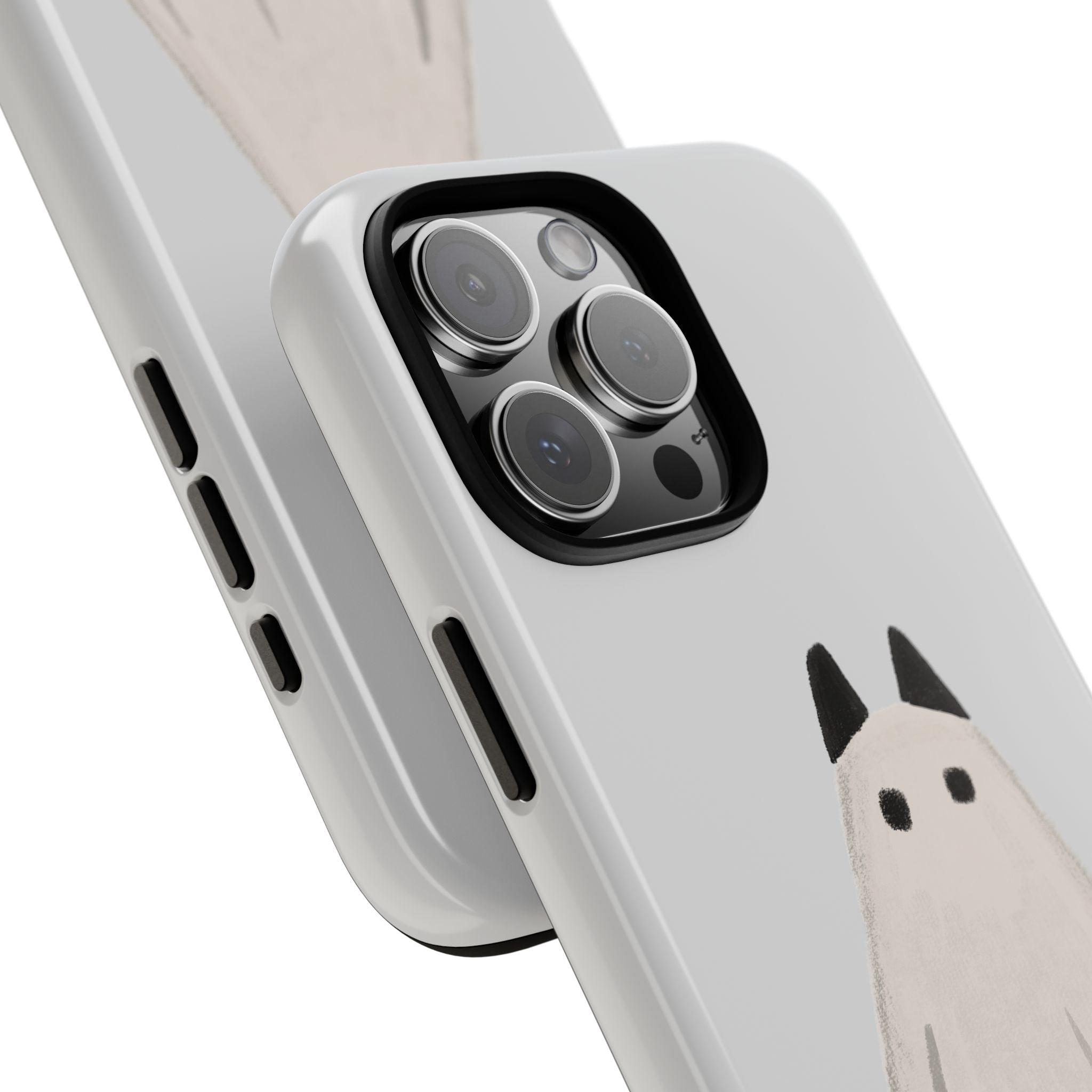 Cute Cat Ghost Phone Case | Halloween Gift for Cat Lovers
