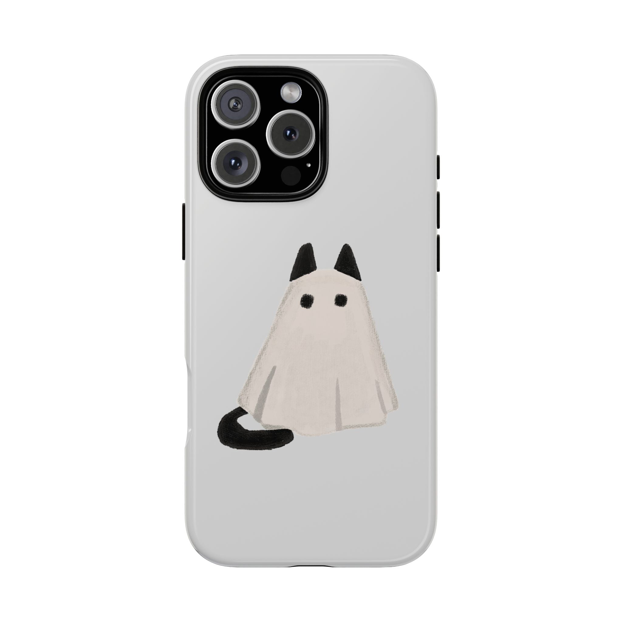 Cute Cat Ghost Phone Case | Halloween Gift for Cat Lovers