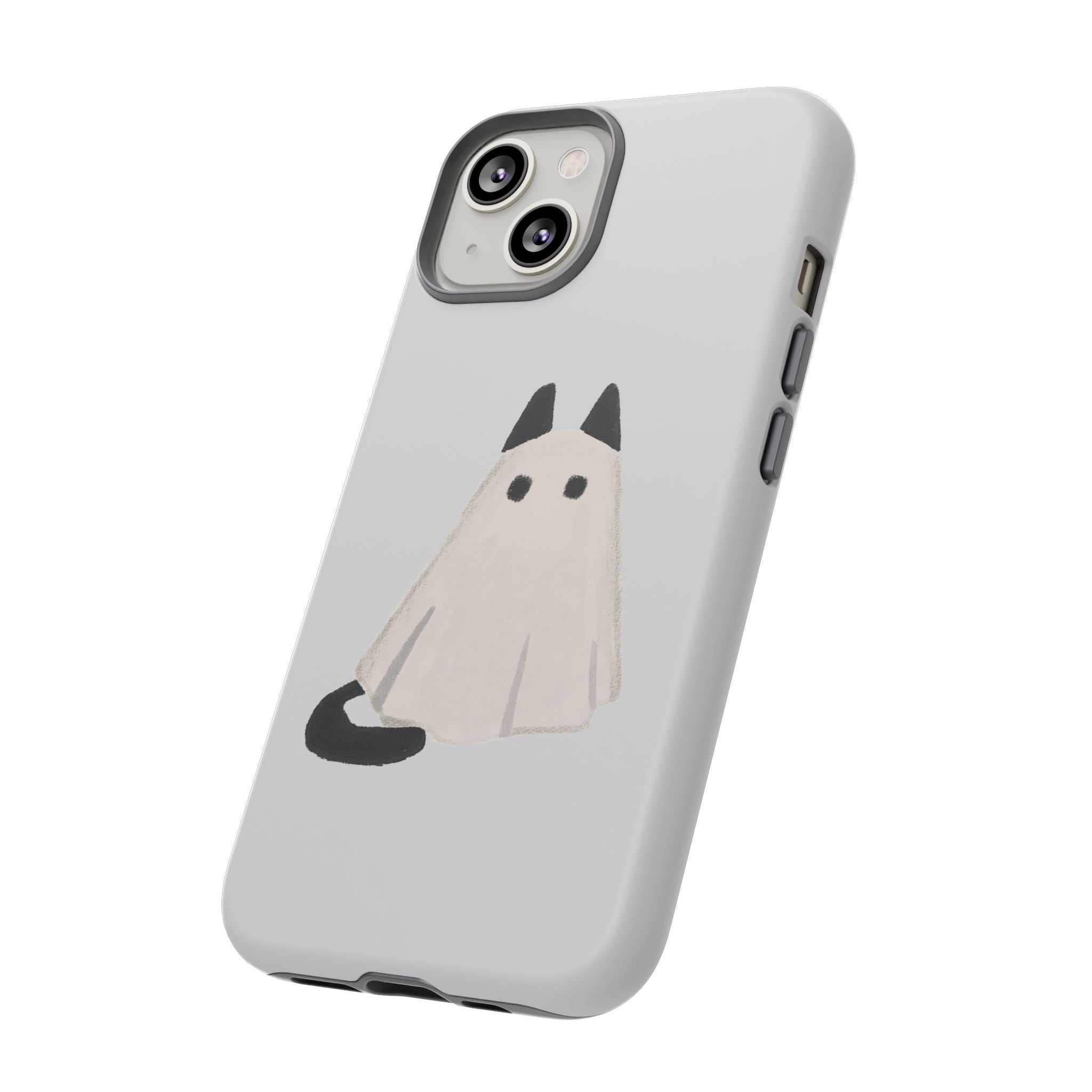 Cute Cat Ghost Phone Case | Halloween Gift for Cat Lovers