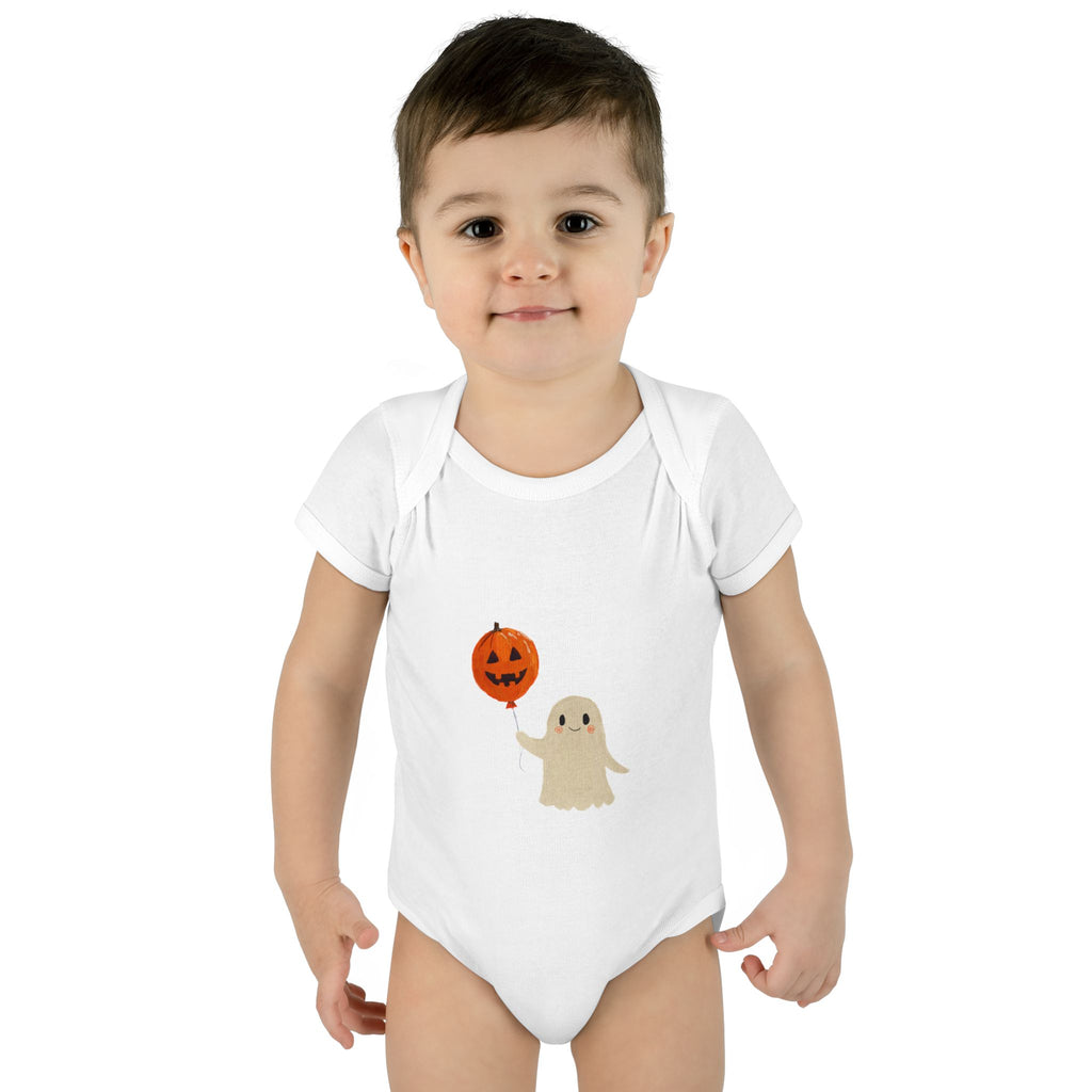 Halloween Baby Bodysuit | Cute Pumpkin Ghost Infant Outfit
