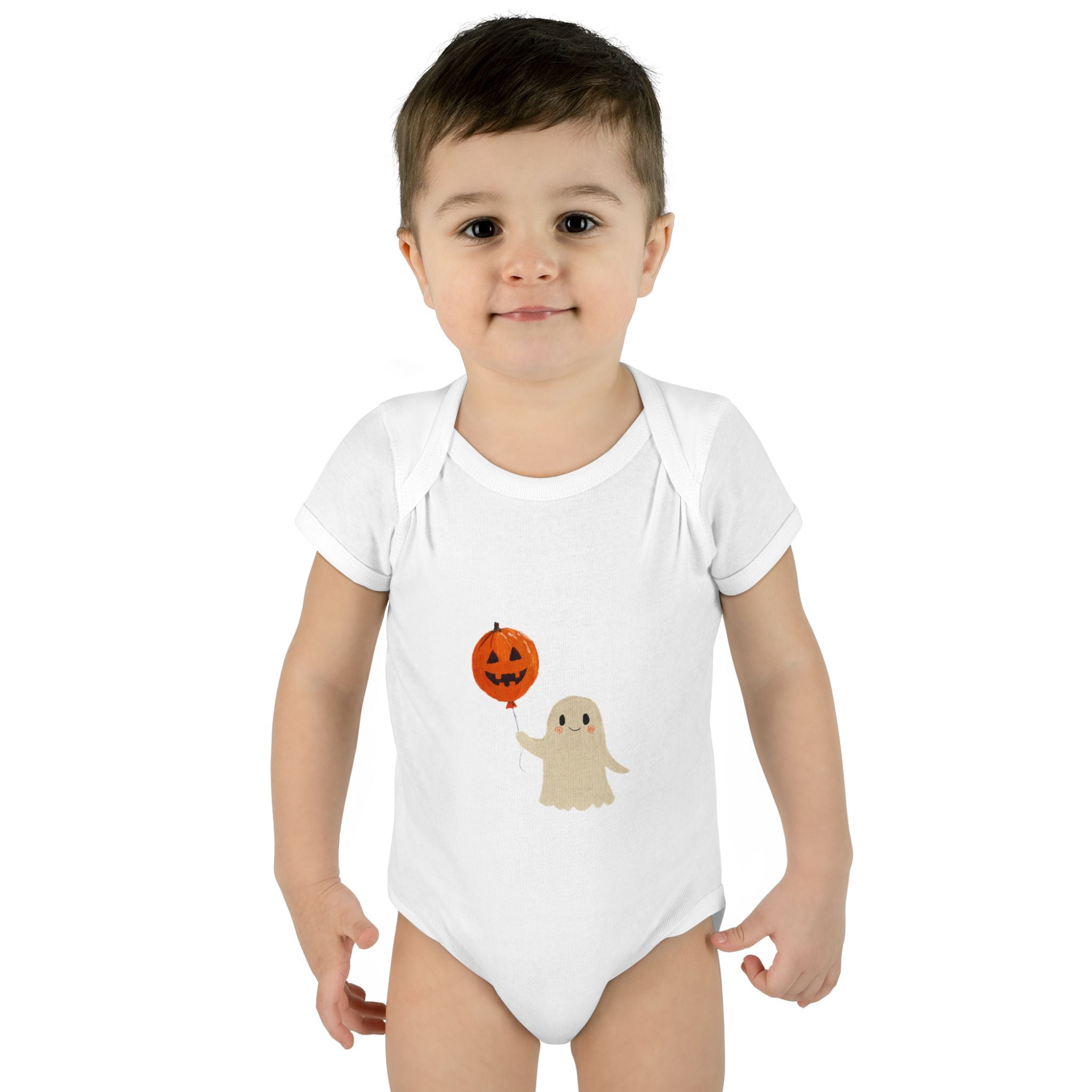 Halloween Baby Bodysuit | Cute Pumpkin Ghost Infant Outfit