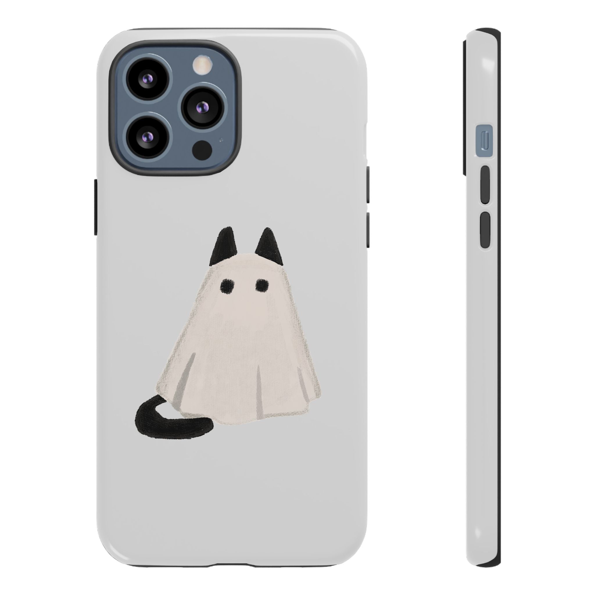Cute Cat Ghost Phone Case | Halloween Gift for Cat Lovers
